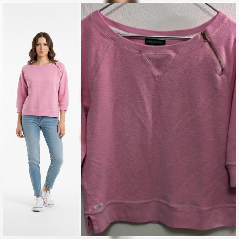 Lauren Jeans Women's Pink Shirt With Zipper Coastal Cowgirl Everyday Wear
